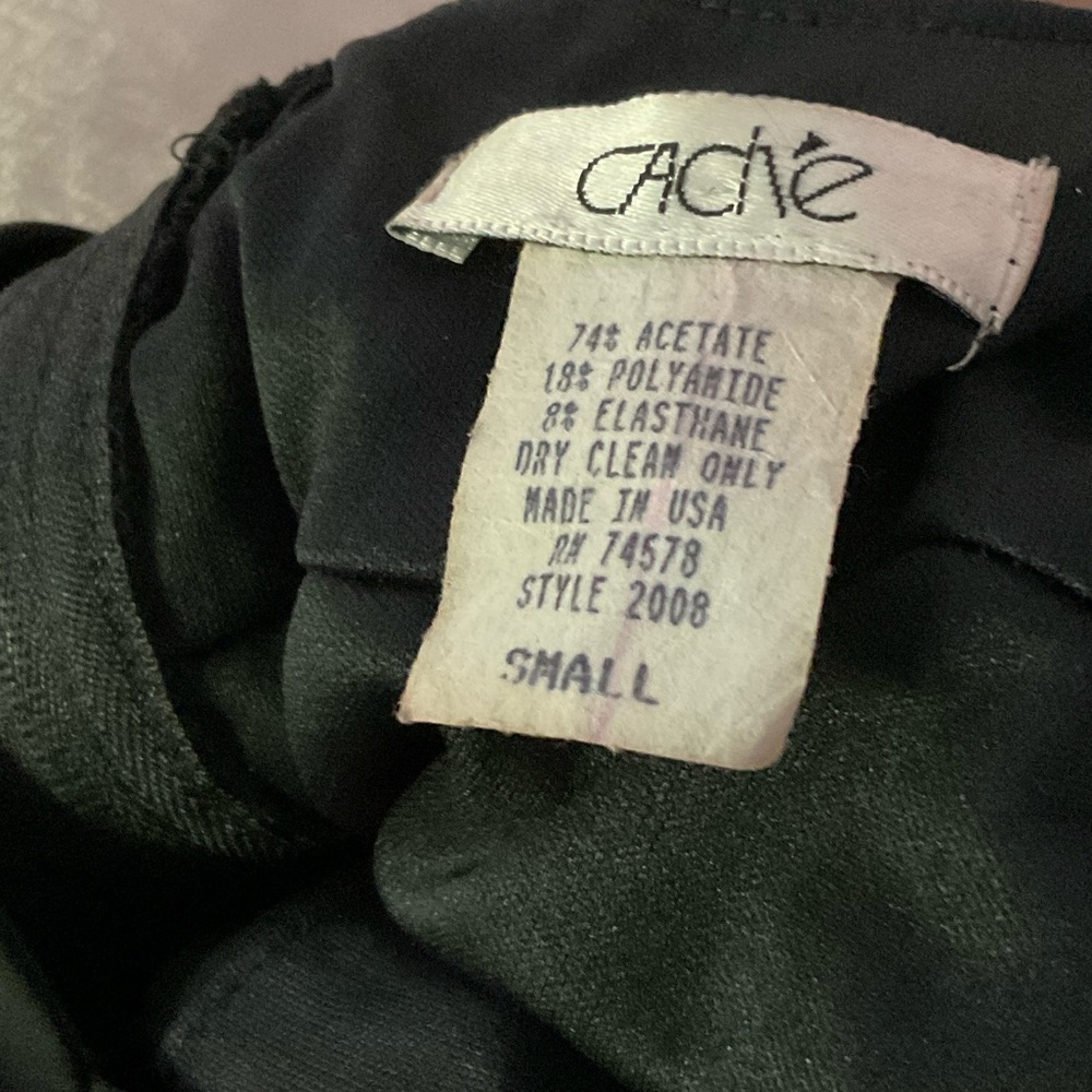 Cache Black Top with Rhinestone Detail - Picture 6 of 6